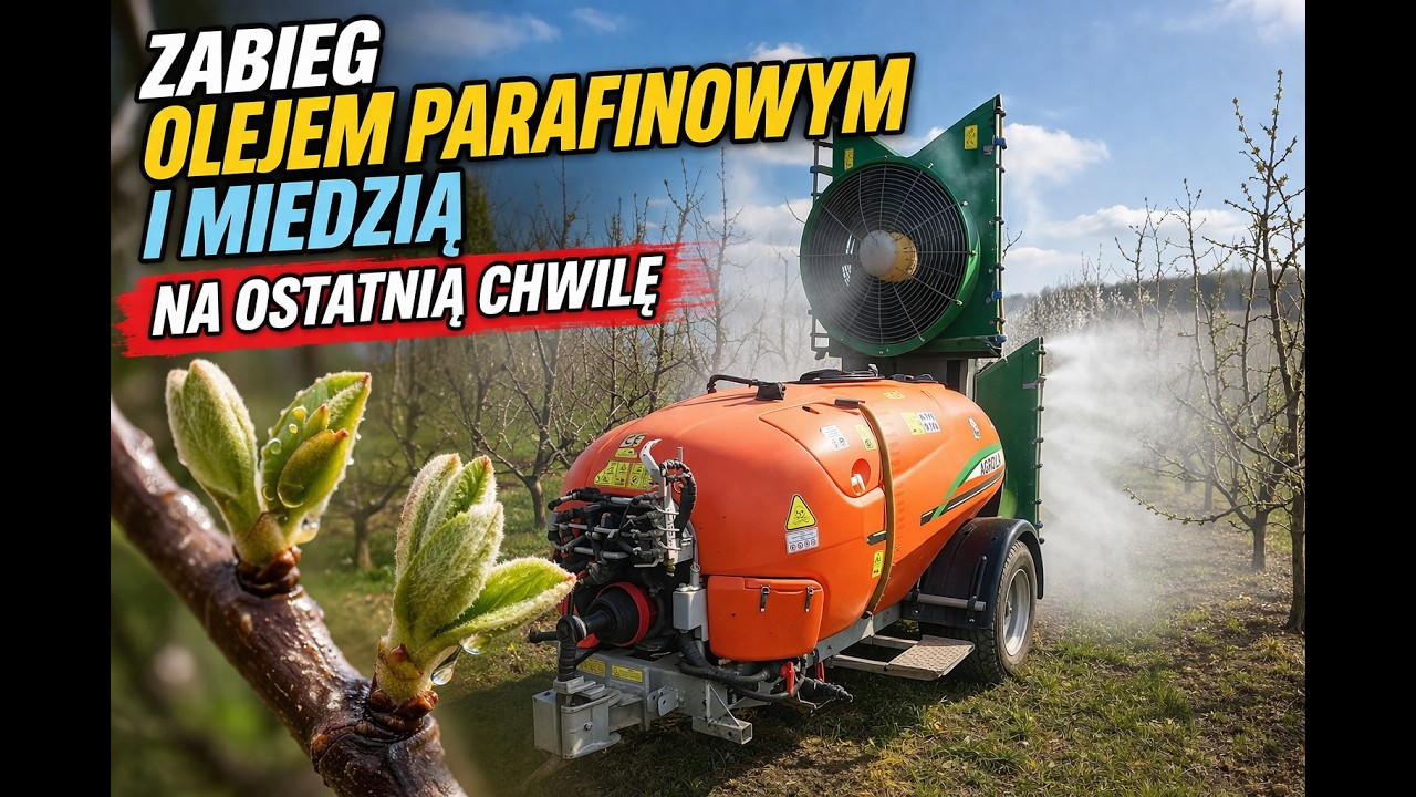 Z Sadu 03-04-2026  PRZYMROZKI IDĄ! 😱 Oprysk olej + miedź &ndash; zdążysz na czas? OPRYSK NA OSTATNI MOMENT