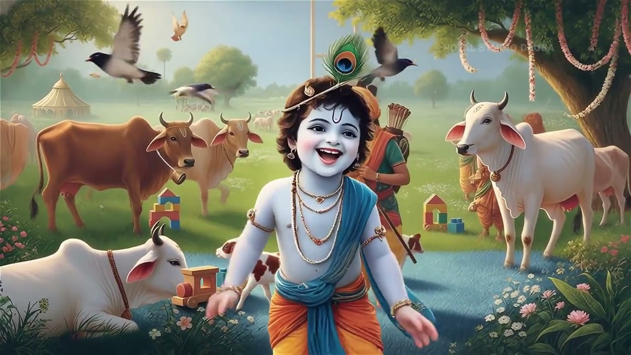 छोटी छोटी गैया छोटे छोटे ग्वाल। Choti Choti Gaiya Chote Chote Gwal। #kanha #krishna #krishnabhajan