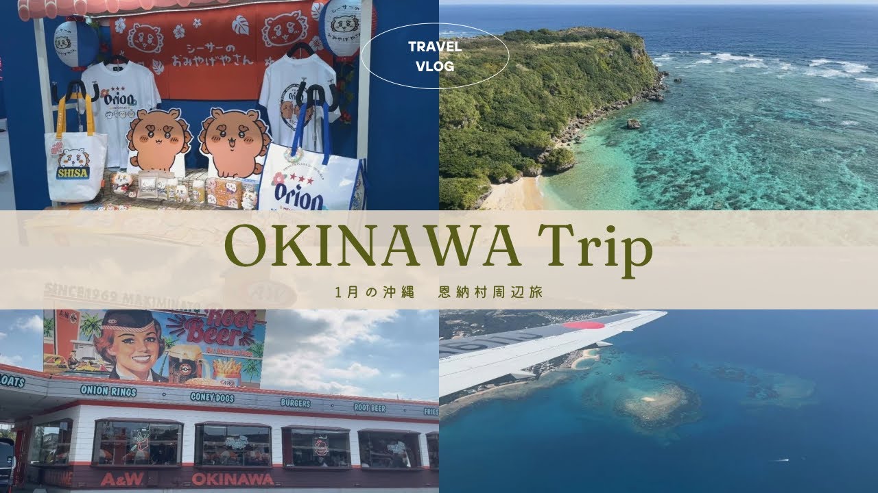 【1月の沖縄🌺恩納村周辺trip✈️】〜モントレ沖縄🌴ライカムでちい活🦦果報バンタ🏝️バンタカフェ☕️〜