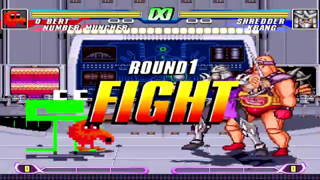 [MUGEN 2014] Q*Bert and Number Muncher vs. Shredder and Krang
