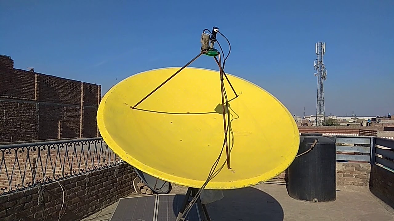 Motorized 7 feet dish with a huge bundles of channels