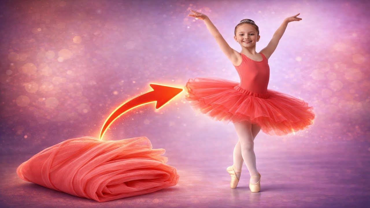 Ballerina Tulle Skirt | Easy Sewing Trick with a Fork