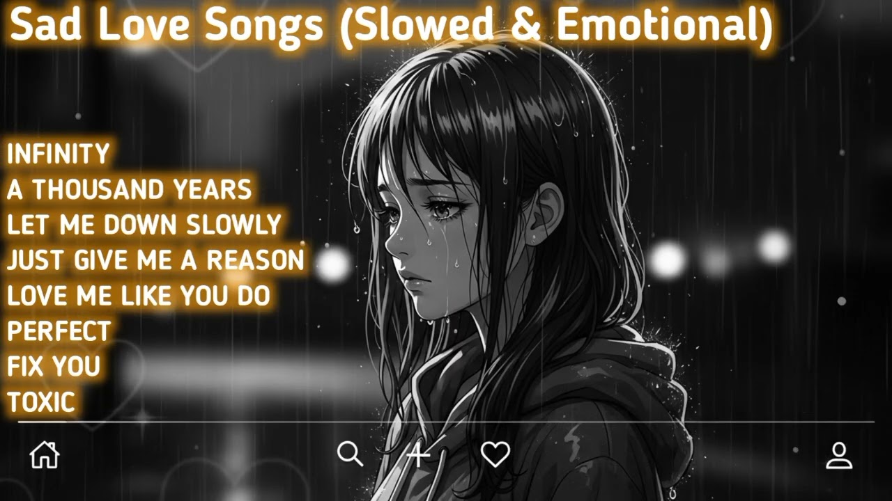 Sad Love Songs Playlist (Slowed & Reverb) for Sleepless Nights