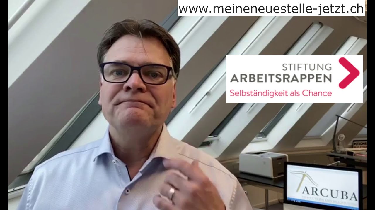 Online Seminar f&uuml;r Stellensuchende &uuml;ber 45 Jahre gesponsert von der Stiftung Arbeitsrappen.