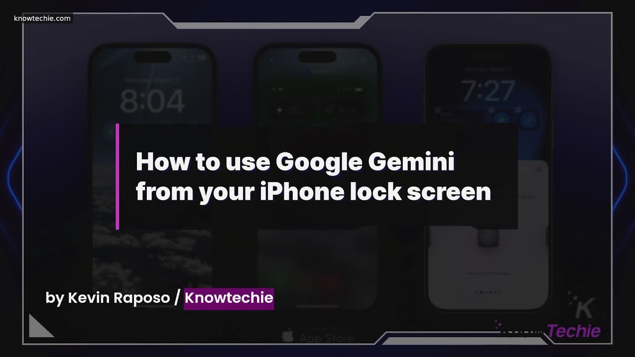 How to use Google Gemini from your iPhone lock screen