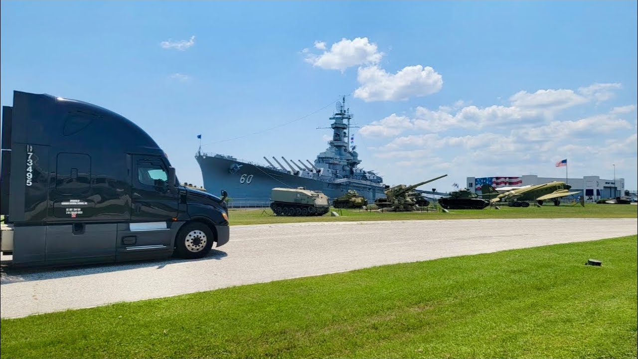 I Had to stop and park next to the USS Alabama Battleship