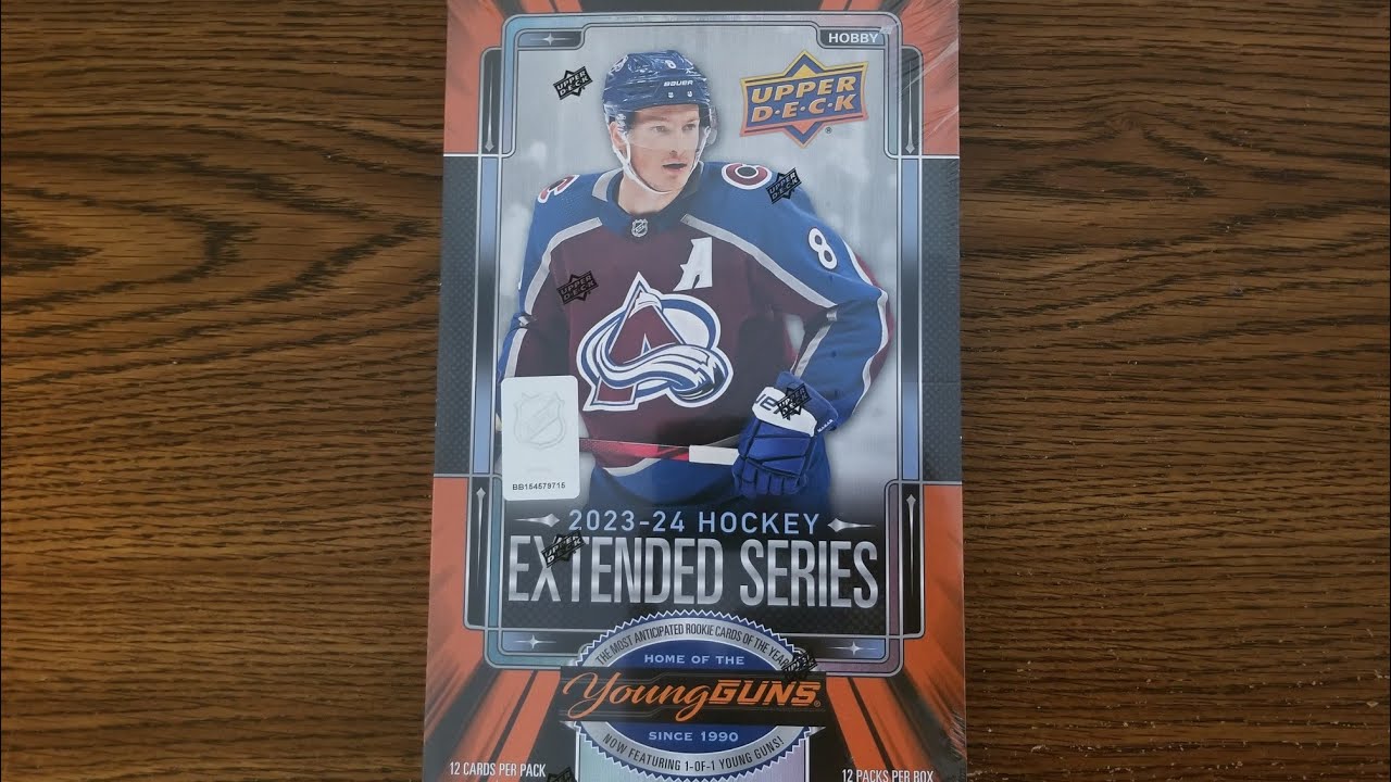 Cartes de Hockey - 23/24 Upper Deck Extended Hobby Box Break! | Clear Cut YG!!