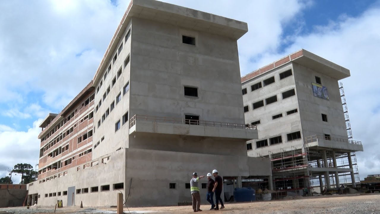 Obras de novo hospital em São José dos Pinhais chegam a 32%
