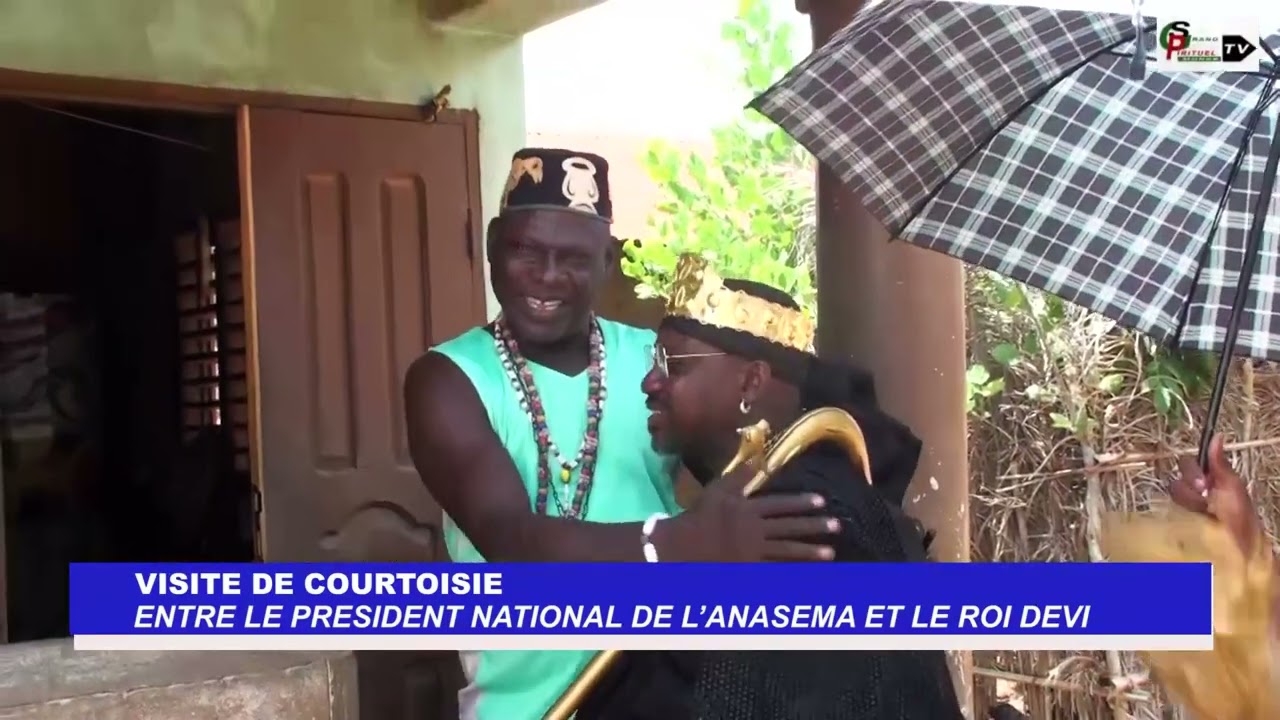 Rencontre entre le président national de l'Anasema et le roi DEVI de Djakotomey
