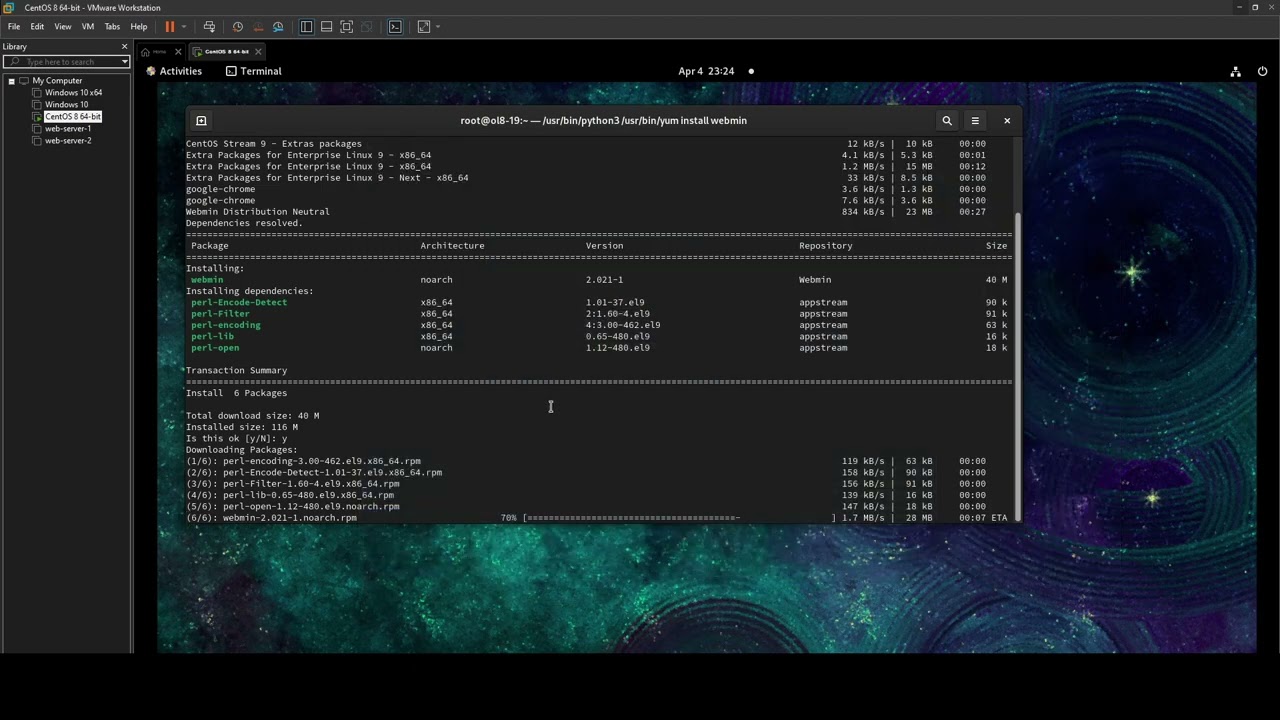 How to install Webmin | CentOS 8/9