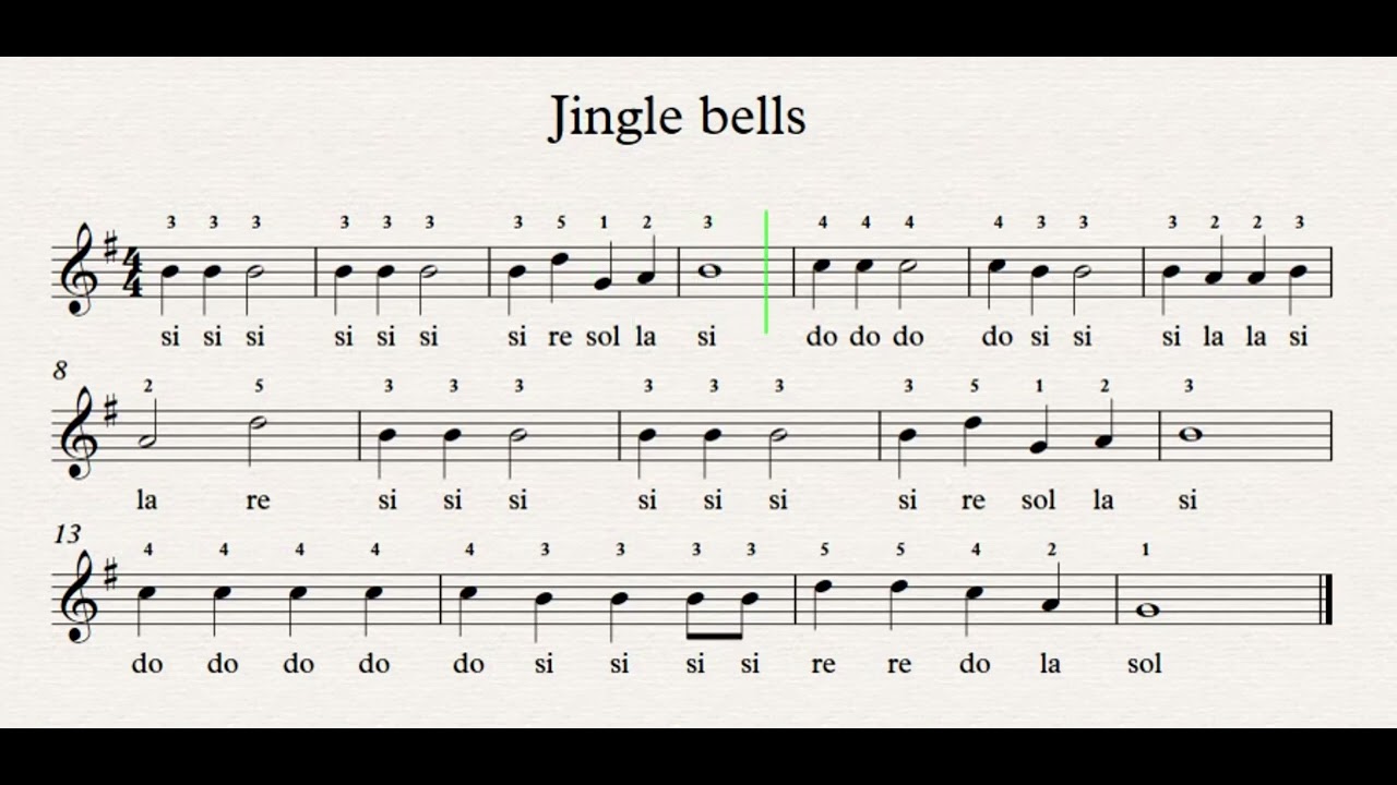 JINGLE BELLS in 5 stili - FREE PDF - Spartito facile per Flauto dolce - Violino - Flauto