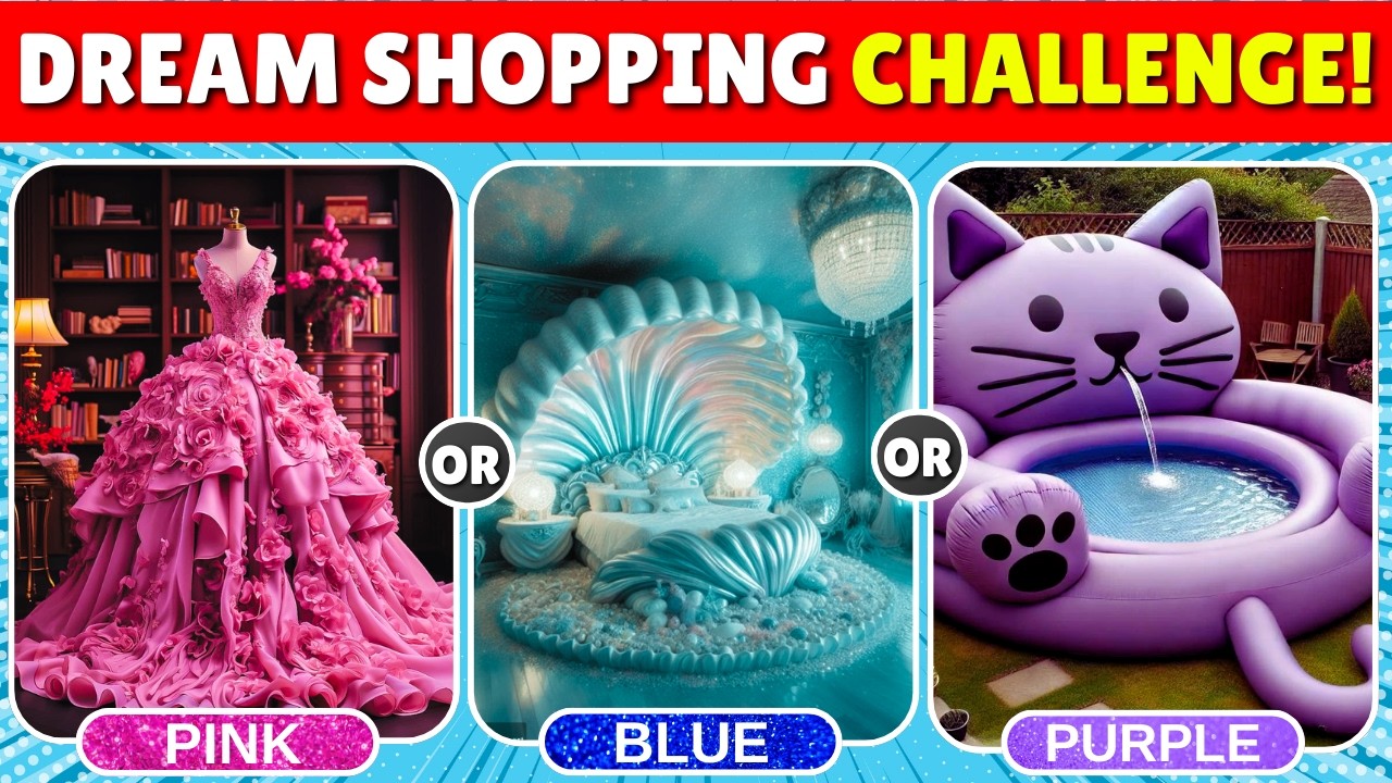 🏆 Розовый против синего против фиолетового 💗💙💜 Челлендж «Шопинг мечты»!