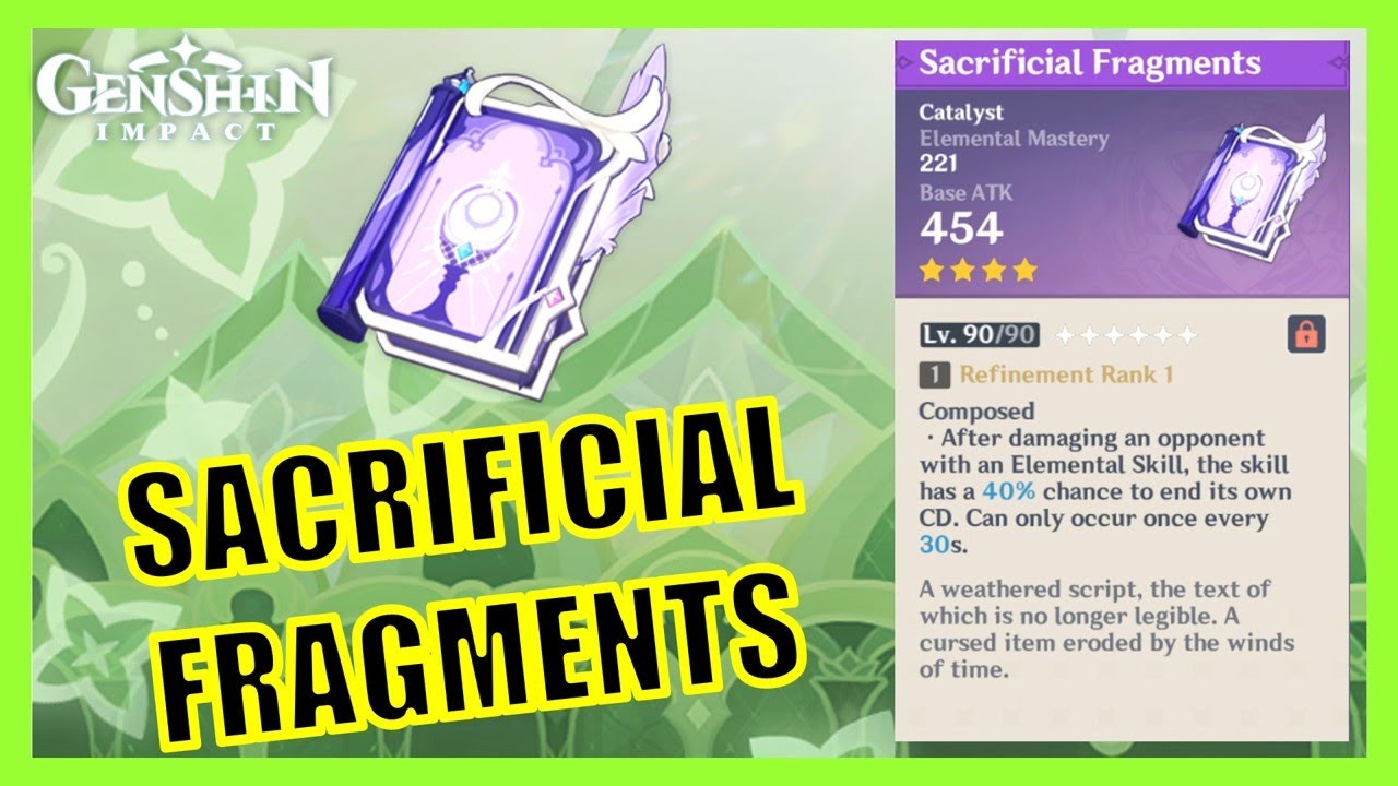 Ascend and Enhance Sacrificial Fragments - Genshin Impact