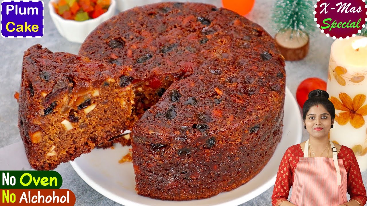 கிறிஸ்மஸ் கேக் ஈஸியான செய்முறையில் | Plum Cake in Tamil | Christmas Cake Recipe in Tamil | fruitcake