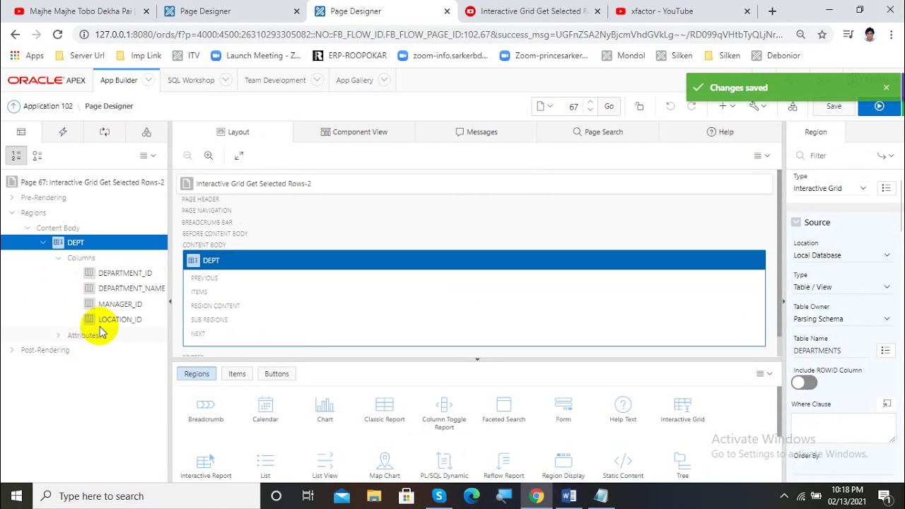 Interactive Grid Get Selected Rows || xfactor Oracle Apex