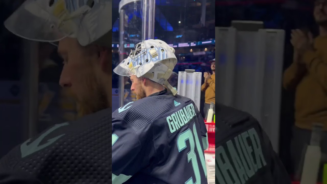 Yeet the fish with GRUUUUUU 🐟 #SeattleKraken #hockey #NHL