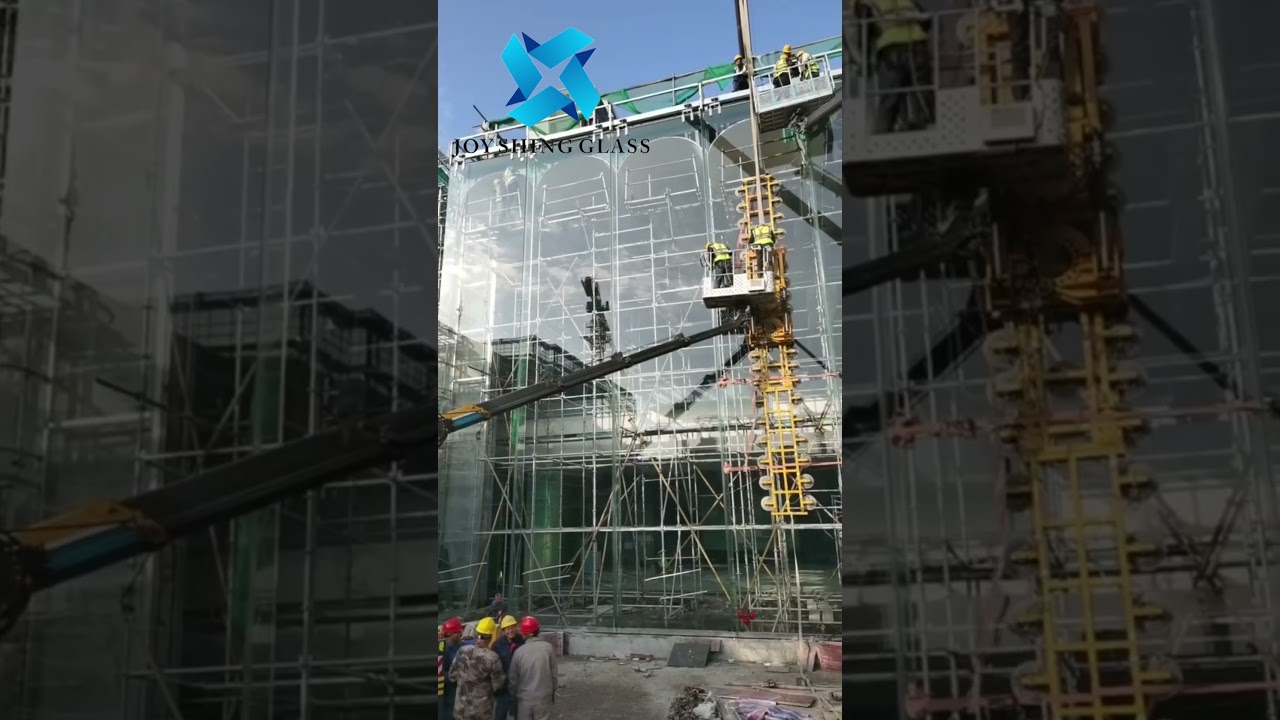 Building Glass Curtain Wall Construction Site