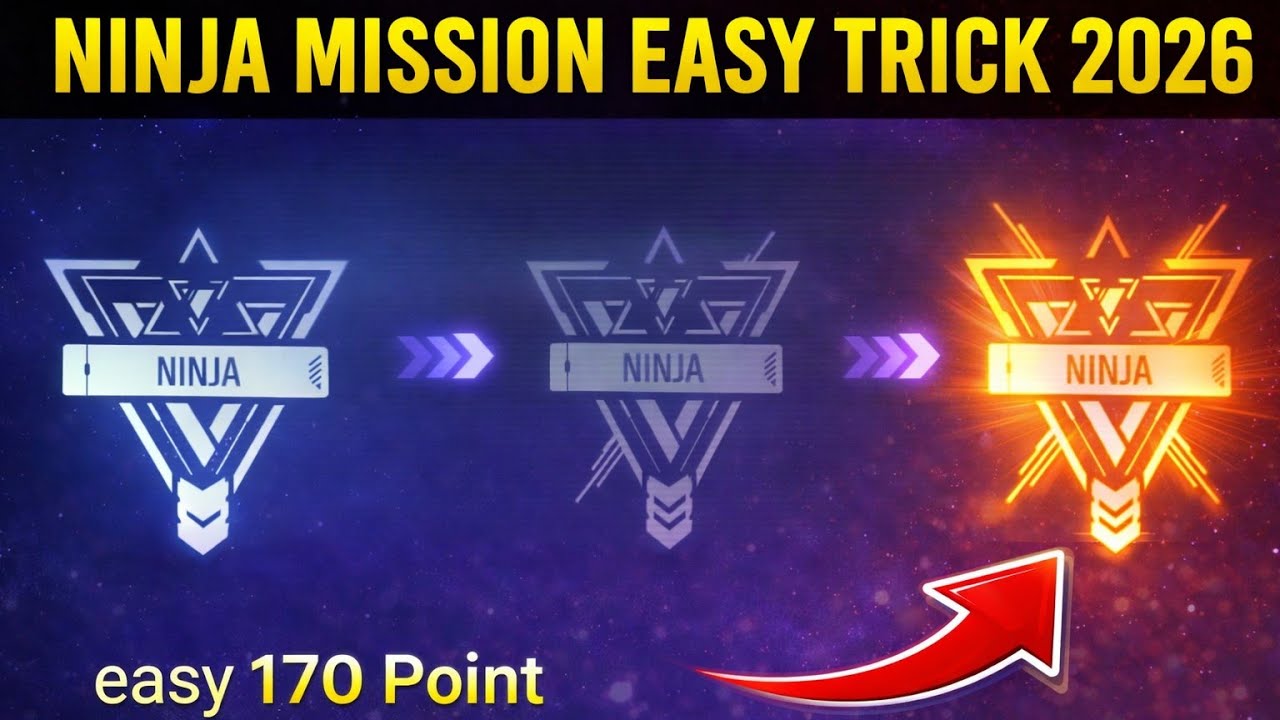 Ninja Mission Easy Trick Free Fire | Ninja Achievement Mission Free Fire | Ninja Mission Free Fire 