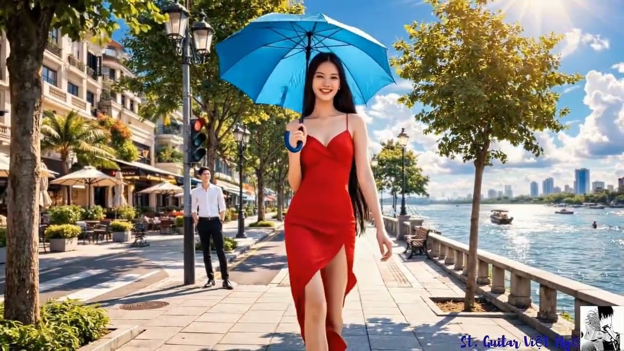 CÔ BÉ CHE DÙ MÀU XANH - KARAOKE OFFICIAL- BẢN NHẠC TRẺ BALLAD ĐƯỢC YÊU THÍCH NHẤT