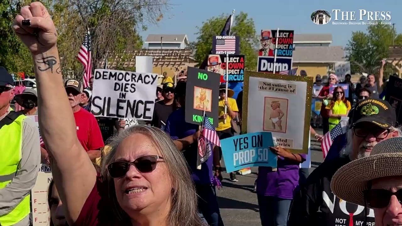 East County residents take part in last weekend's No Kings protest