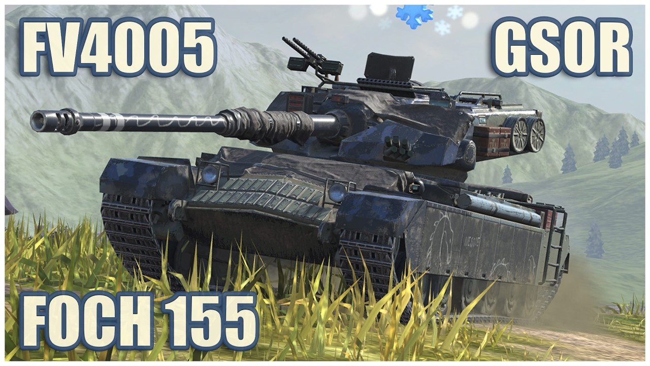 GSOR the TANK, FV4005 & Foch 155 • WoT Blitz Gameplay