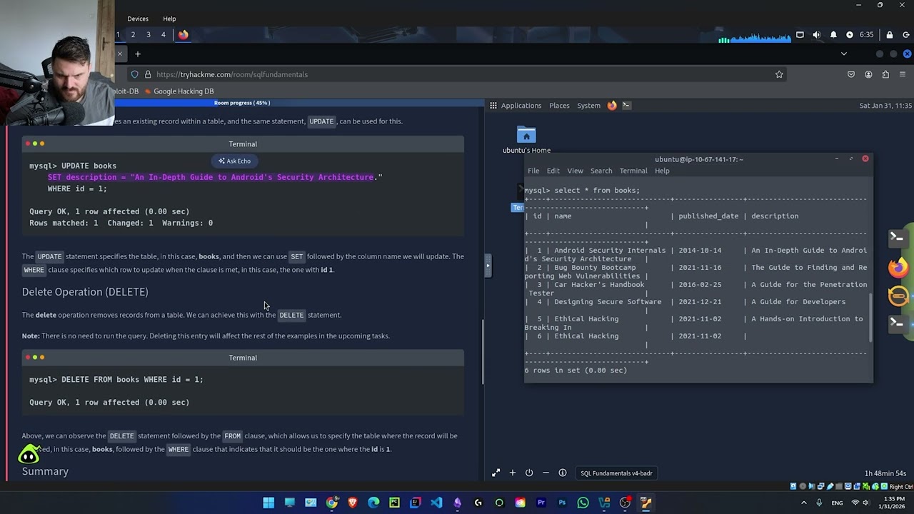Основы SQL | Задание 5 - Операции CRUD
