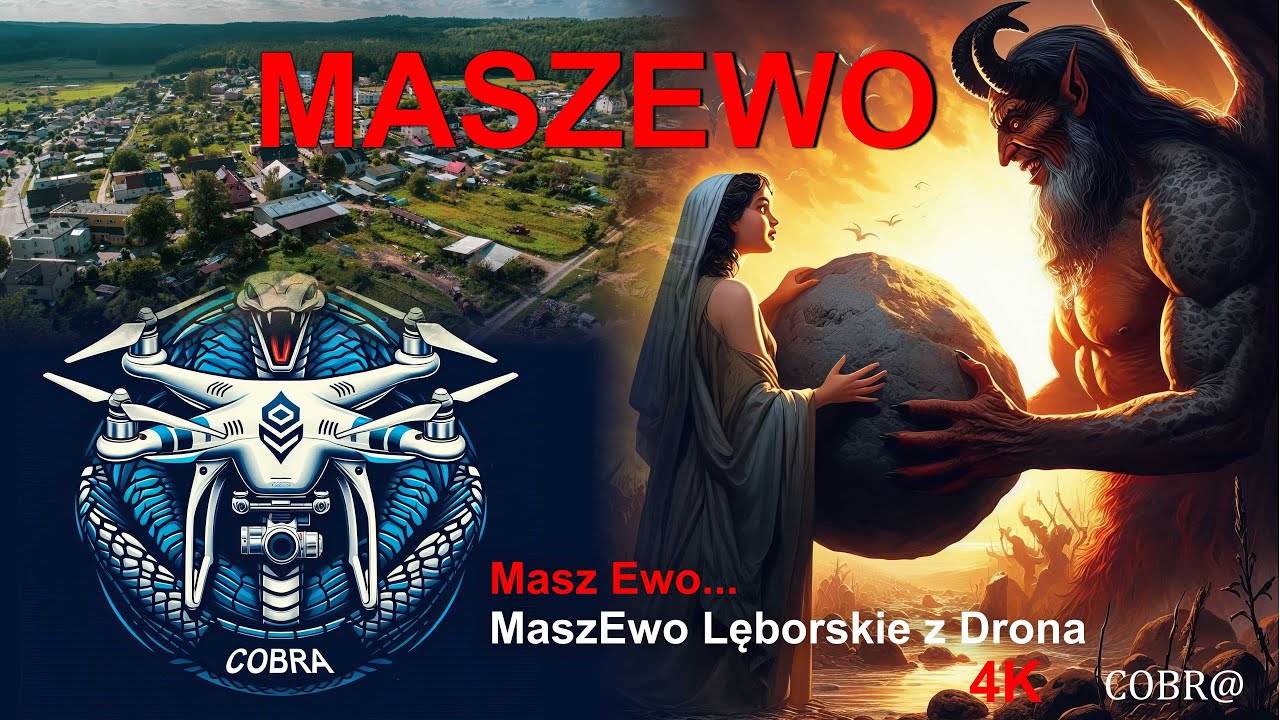 Maszewo Lęborskie - widok z drona. 4K 1.09.2024