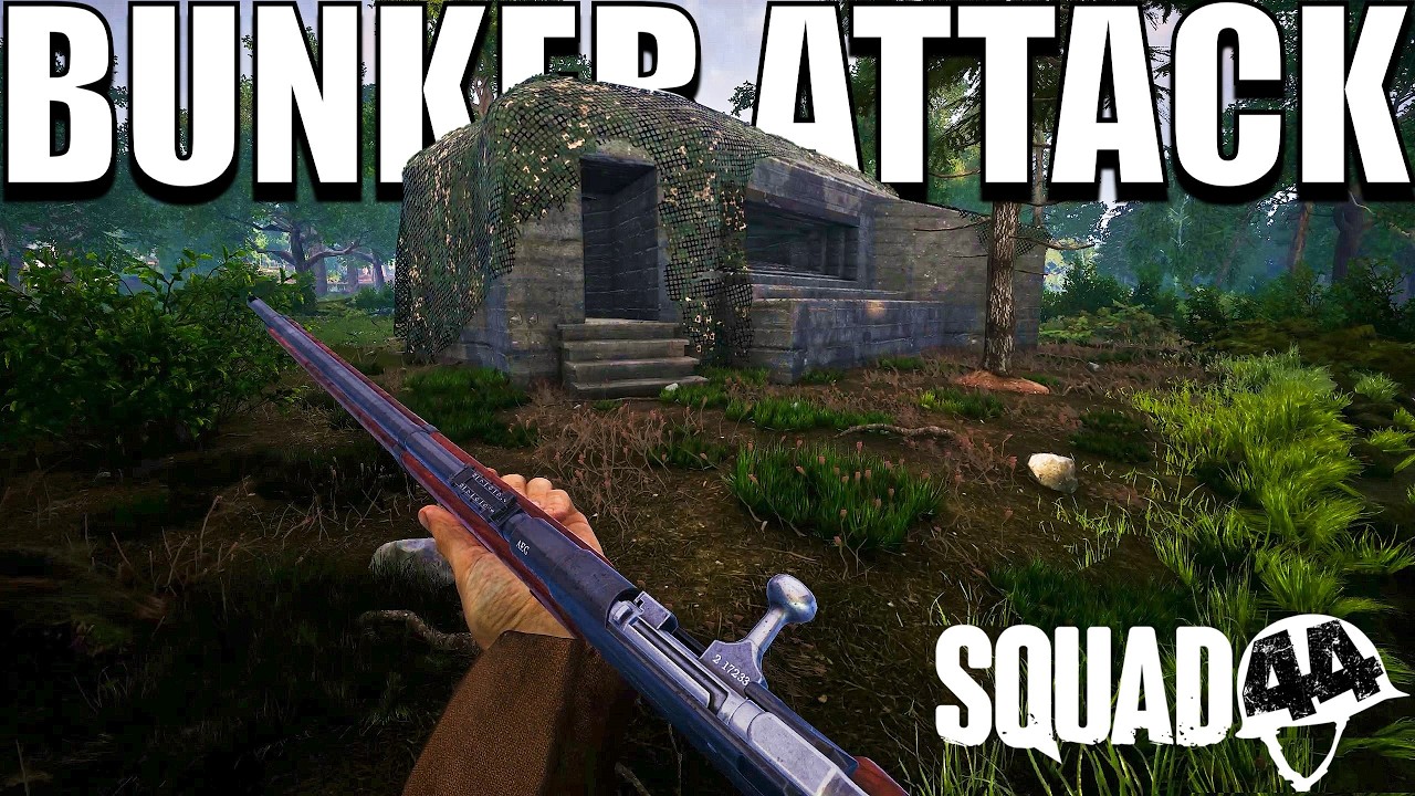 Попытки атак на бункеры в игре SQUAD 44.