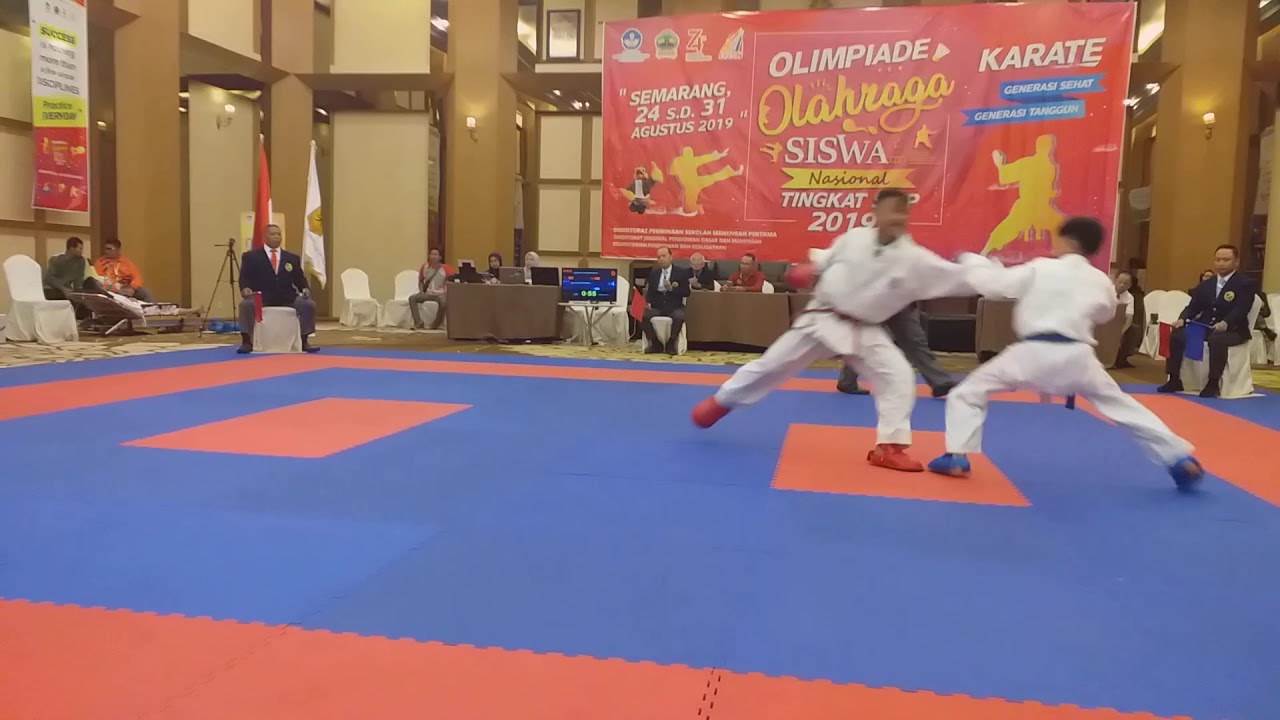 Seru !!! O2SN SMP Tingkat Nasional 2019 Kumite Putra Kls -50 kg # Semarang