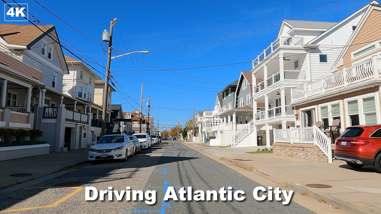 Exploring abandoned Atlantic City by Car & Foot in 4K