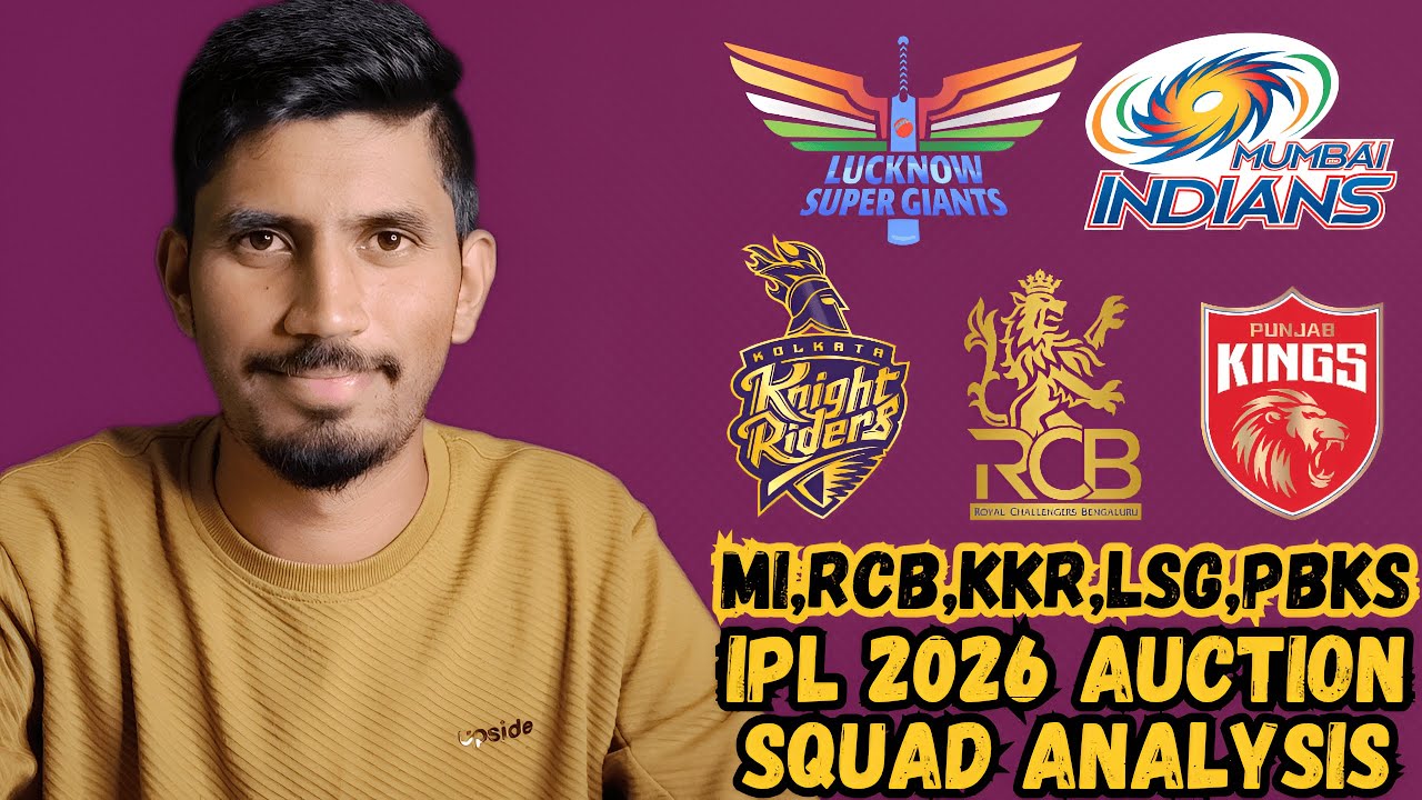 IPL 2026 AUCTION PICKS & SQUAD ANALYSIS | MI,RCB,KKR,LSG,PBKS | KRICKET KUMAR | TAMIL