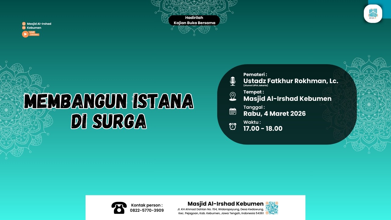[LIVE] Kajian Umum Buka Bersama - Ustadz Fatkhur Rokhman, Lc.