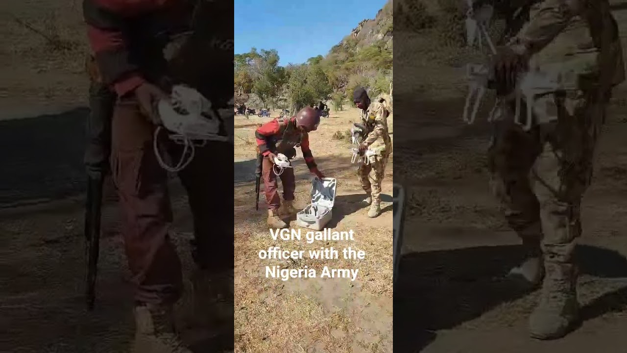 A gallant VGN officer supporting the Nigeria Army during operation