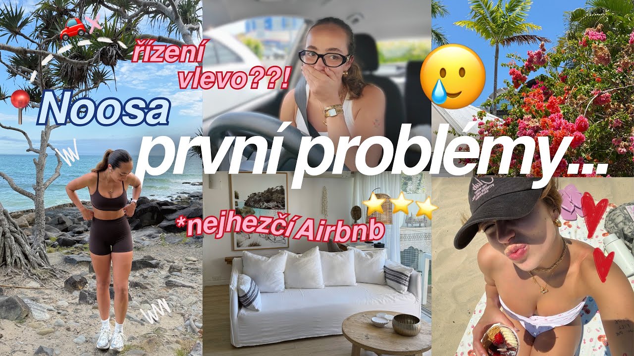 PRVNÍ KOMPLIKACE NA CESTĚ...🤯 | HAUL ze Sydney, učím se řídit vlevo, přesun do Noosa!