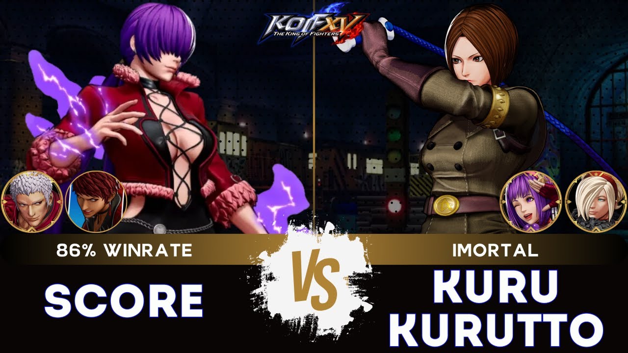 KOF XV ▰ SCORE (O.Shermie/Vice/O.Yashiro) 🆚 KURUKURUTTO (Whip/Athena/Ash) 🎞️Replay Match - 11/25