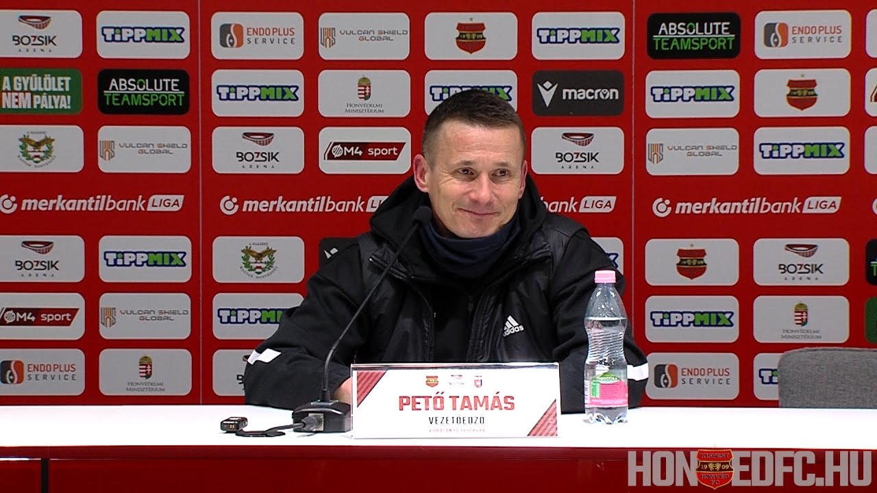 Budapest Honvéd FC - Videoton FC Fehérvár 2-1(1-1), Pető Tamás sajtótájékoztatója