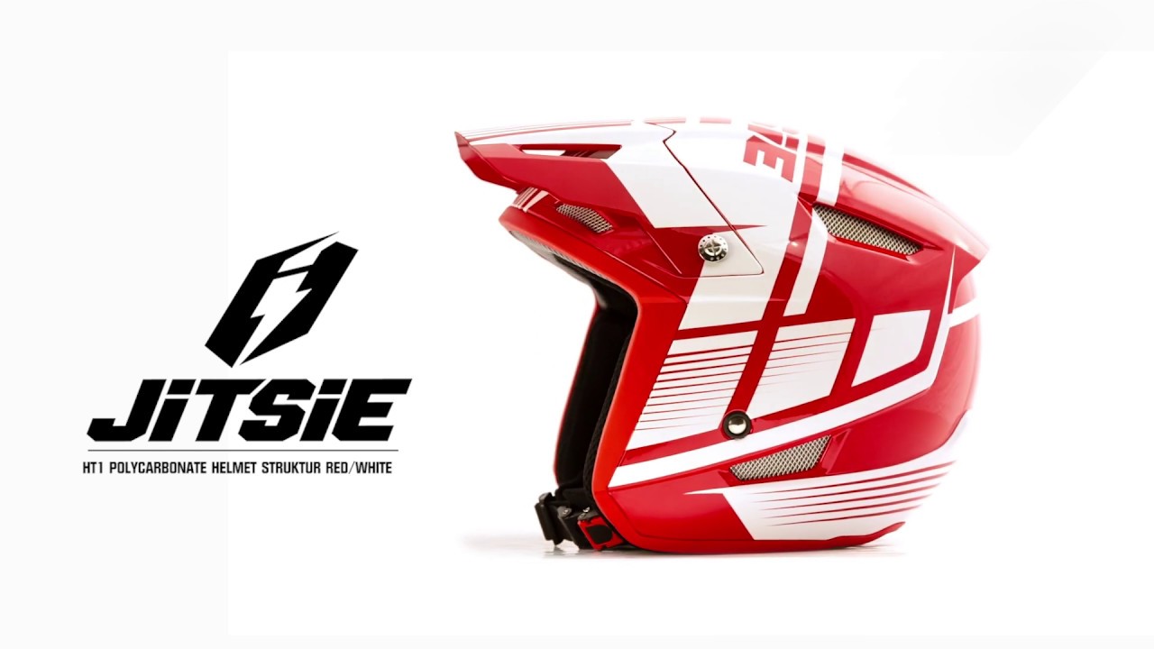 Jitsie Helmet HT1 Struktur Red/White