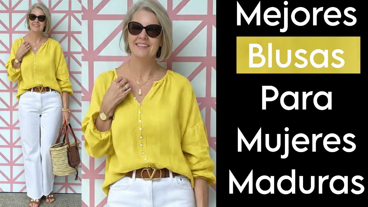 Usa Estas Blusas a tus 50 y 60 años Moda Mujer Madura