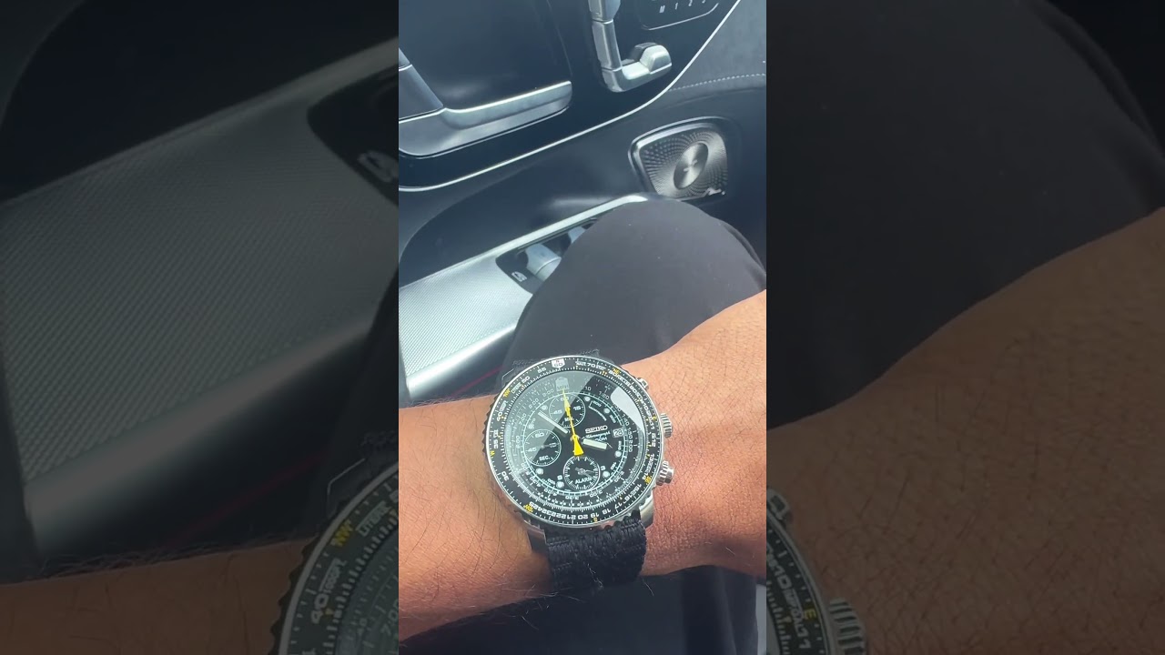 Seiko Flightmaster SNA411 Pilot Chronograph Watch. #seiko #chronographwatch #watchcollection