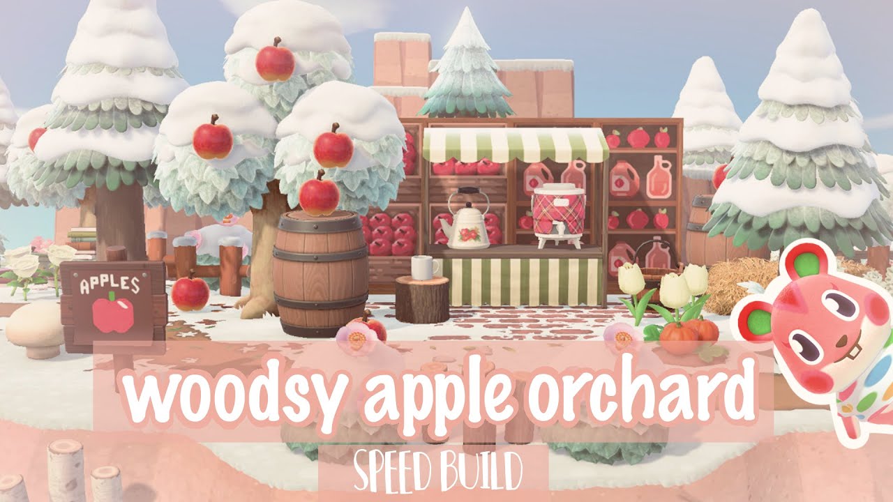 WOODSY APPLE ORCHARD for Apple's House 🍎 SPEED BUILD | Animal Crossing New Horizons