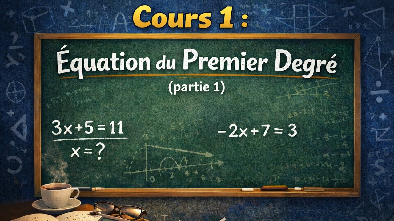 Equation du premier degré pour 3 ème année collège