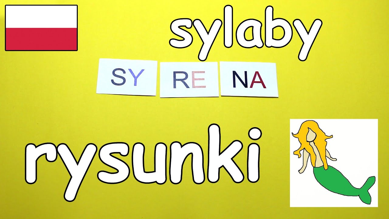 Nauka sylab z rysunkami po polsku [abc zabawa] - AbcZabawa