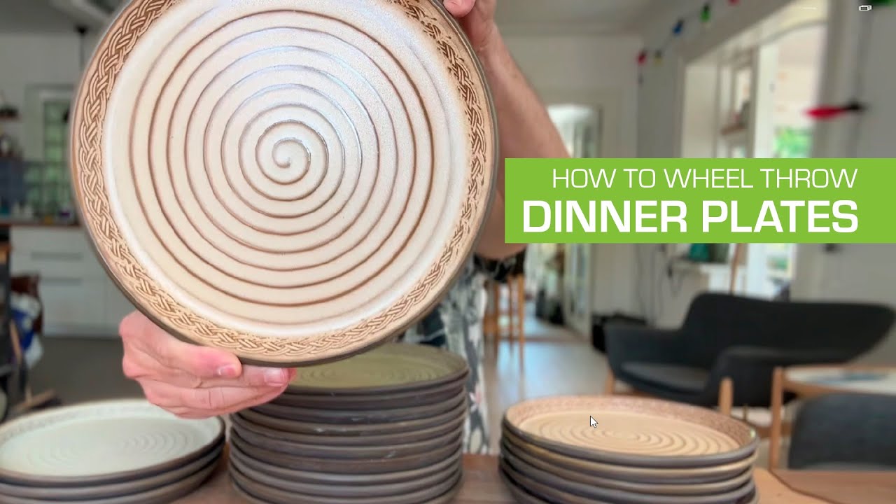 112. How to Make Dinner Plates on the Pottery Wheel - Easy