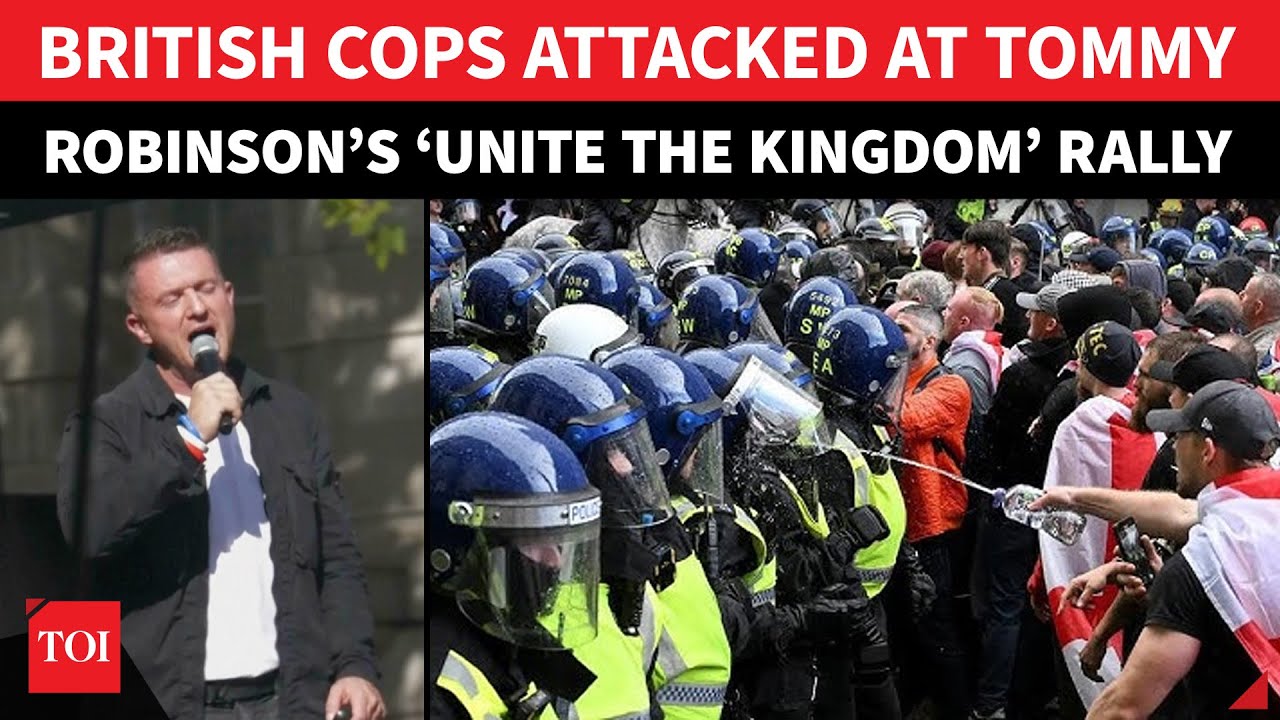 Charlie Kirk's Murder Triggers Nationalist Protest In London; Tommy Robinson's Rally Turns Violent