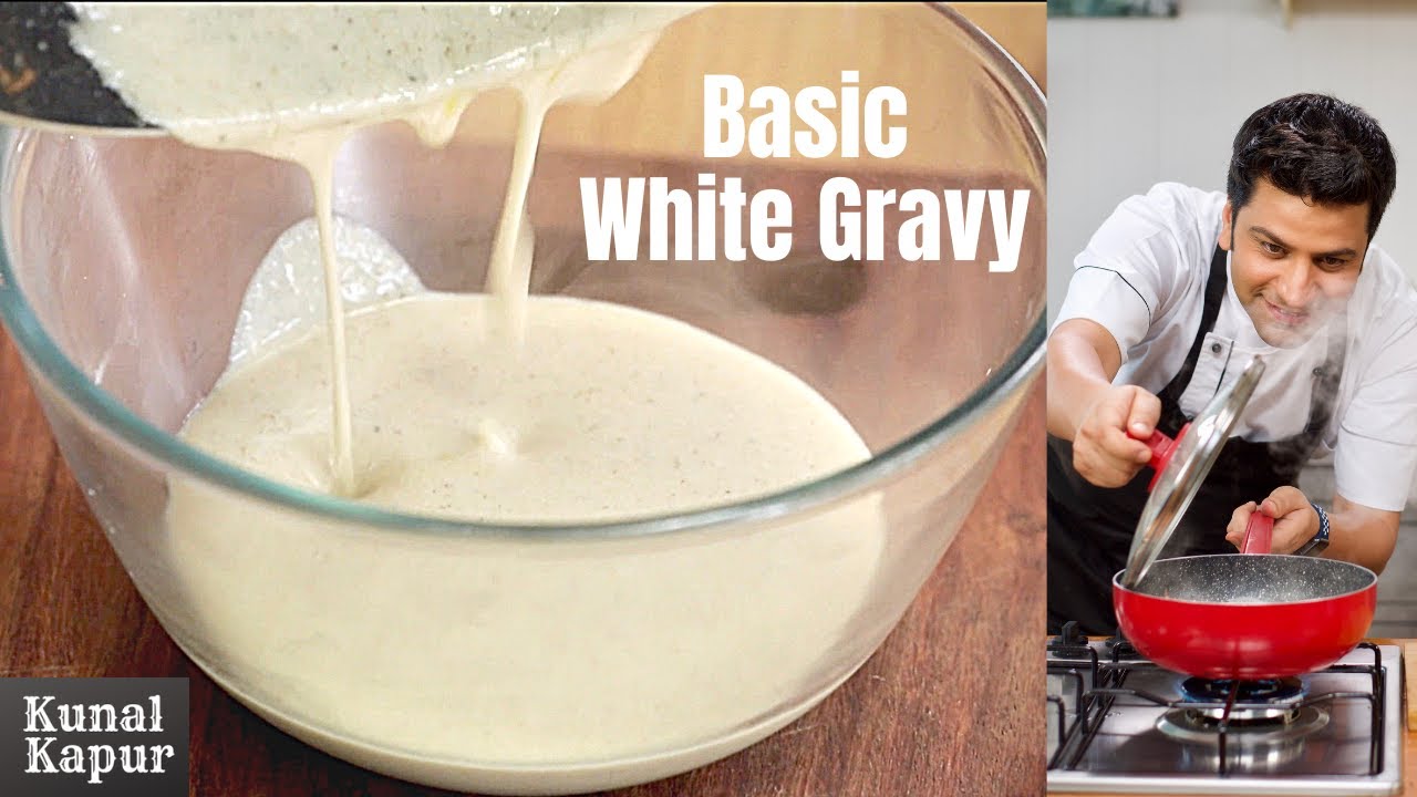 White Curry, Boiled Onion Curry, White Gravy वाइट करी Kunal Kapur Basic Indian Curry Recipes Cooking