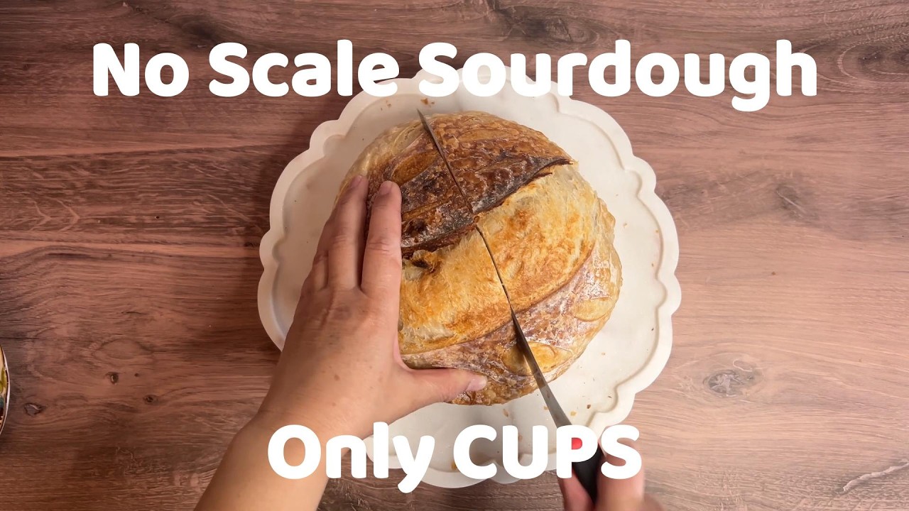 No Scale Sourdough Bread (Cups Only) | Easy Homemade Recipe #breadrecipe #artisanbread