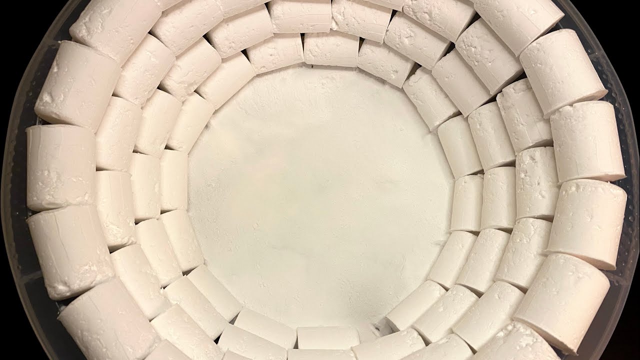 Asmr - requests - +100 Pieces unsifted baking soda - colorful baking soda balls - 4 videos