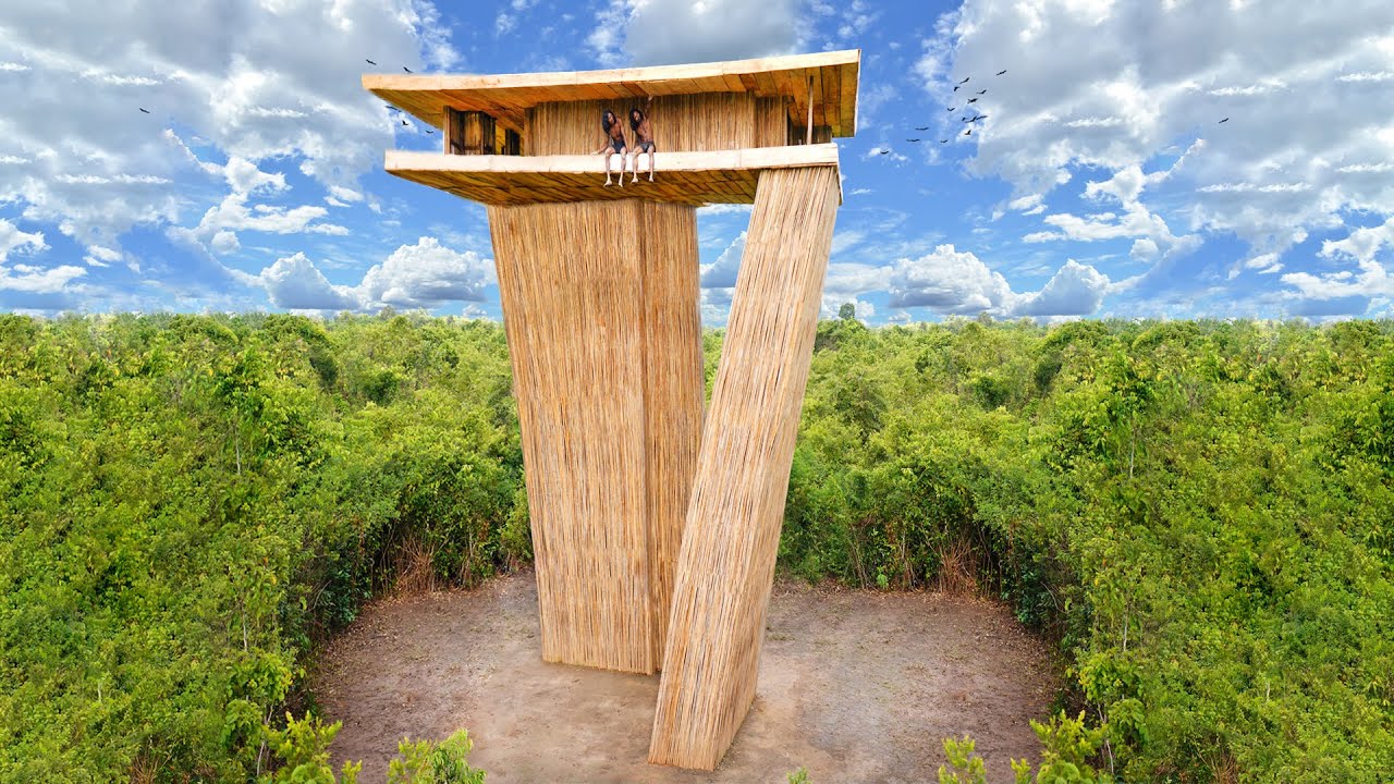 177 Days Build Most Beautiful Bamboo House With Greatness Design By Ancient Skills