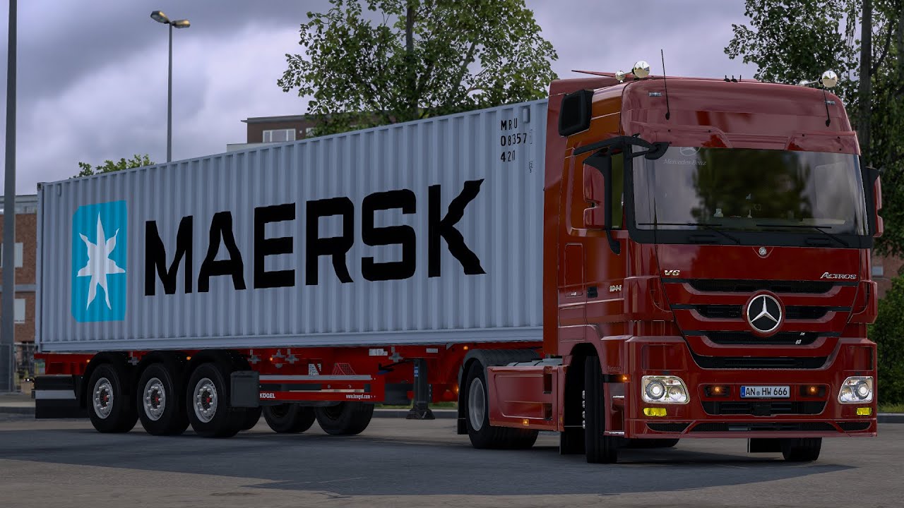 ETS2 1.54 Switzerland🇨🇭 - Deutschland🇩🇪 Realistic Driving MB Actros MP3 V6 1844