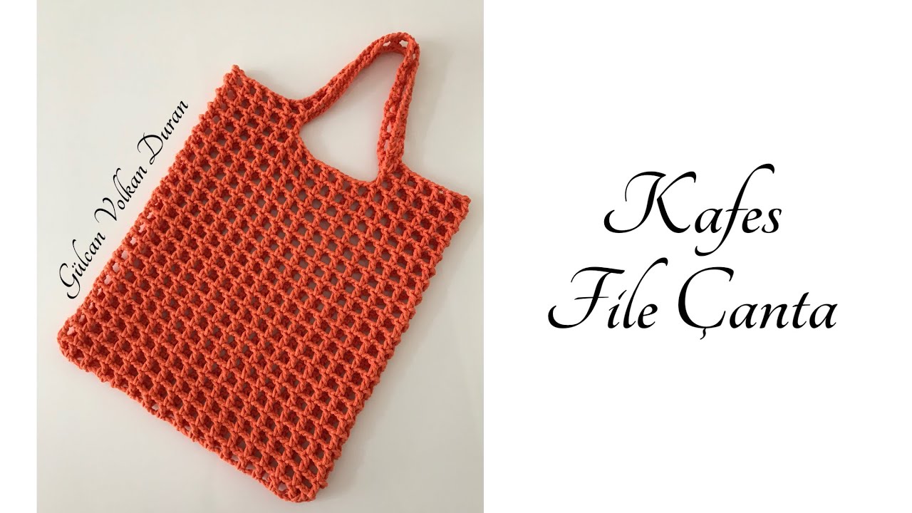 İlk Kez Çanta Örecekler İçin👜👛😍 Kafes File Çanta Yapımı - Part 1